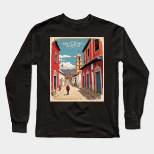 San Cristobal Mexico Vintage Poster Tourism Long Sleeve T-Shirt